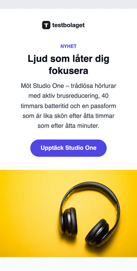The same newsletter as it looks on a phone.